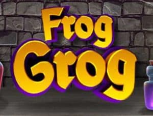 Logo for Frog Grog Slot Game