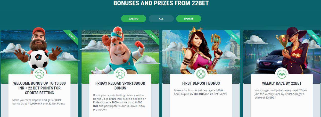 Choose between different welcome bonuses when you sign up and deposit.
