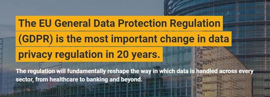 Screenshot of GDPR Data Protection