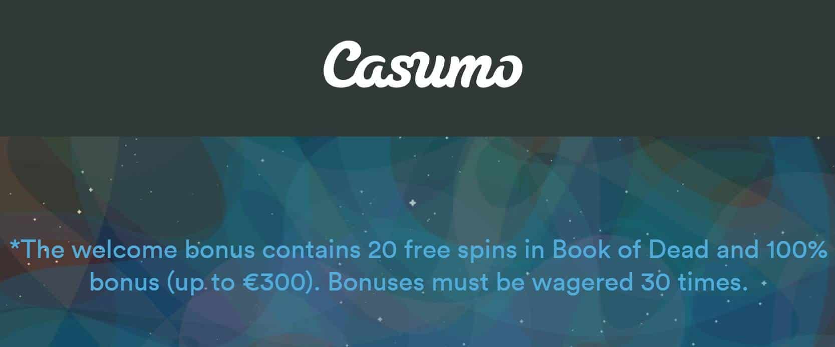 Register an account at Casumo and get free spnis without investing