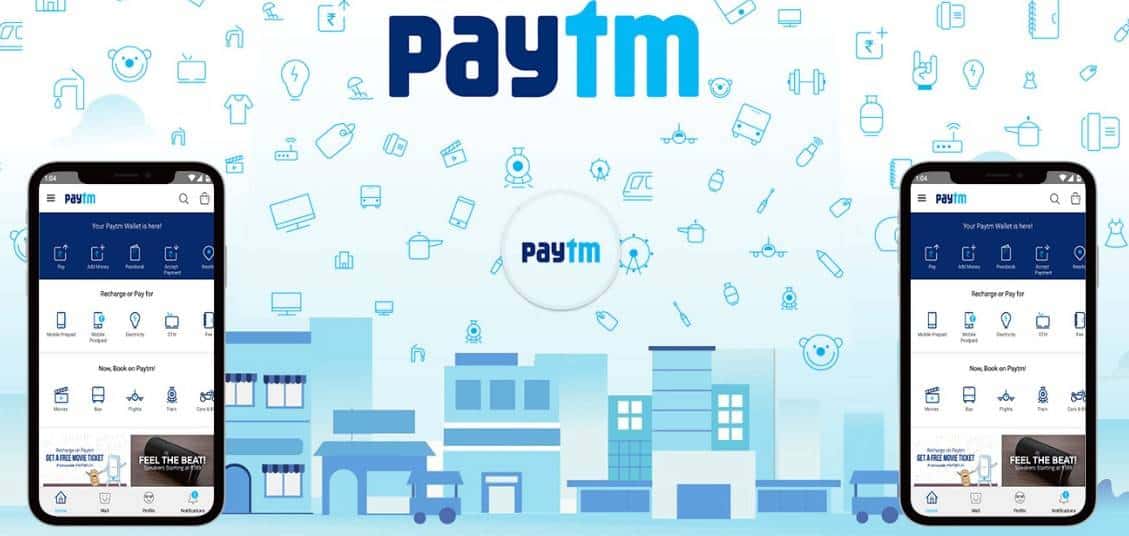 Screenshot of paytm brand
