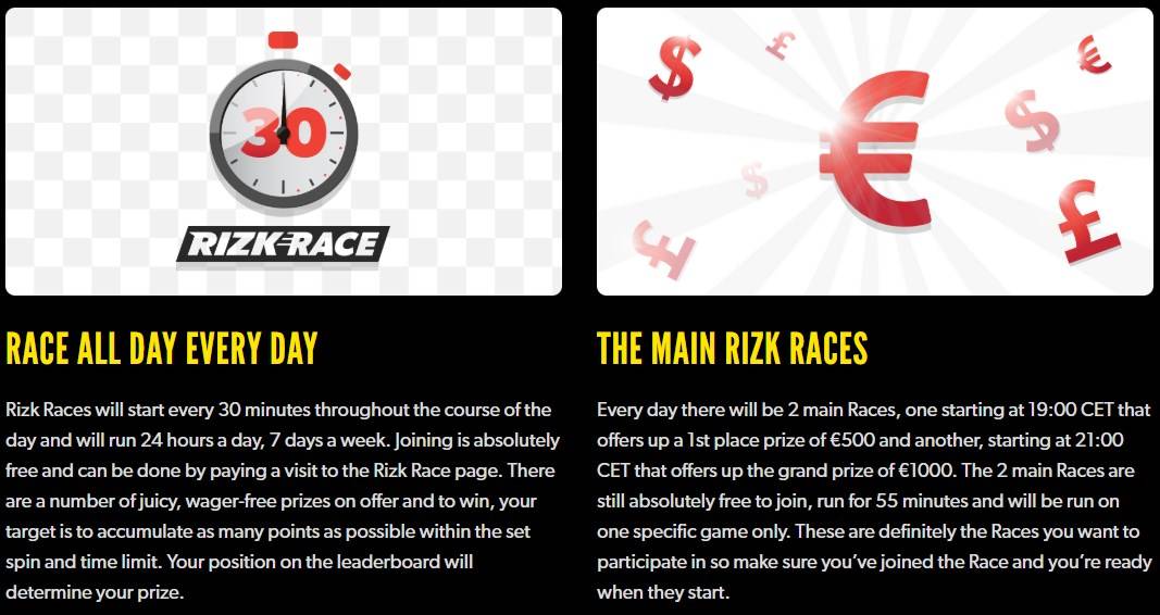 list of current promotions at rizk Casino