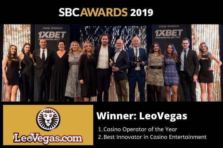 leovegas winner at SBC awards