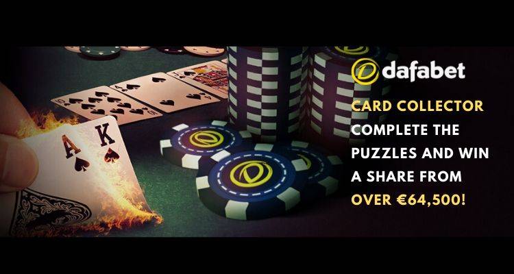 screenshot of dafabet's card collector promotion