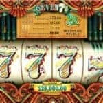 screenshot of Seven's slot game