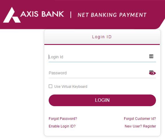Login to Axis bank