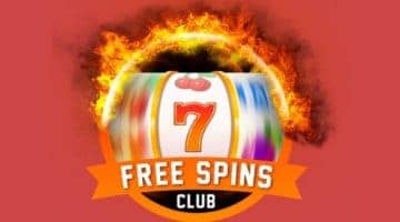 screenshot of comeon casino free spins club
