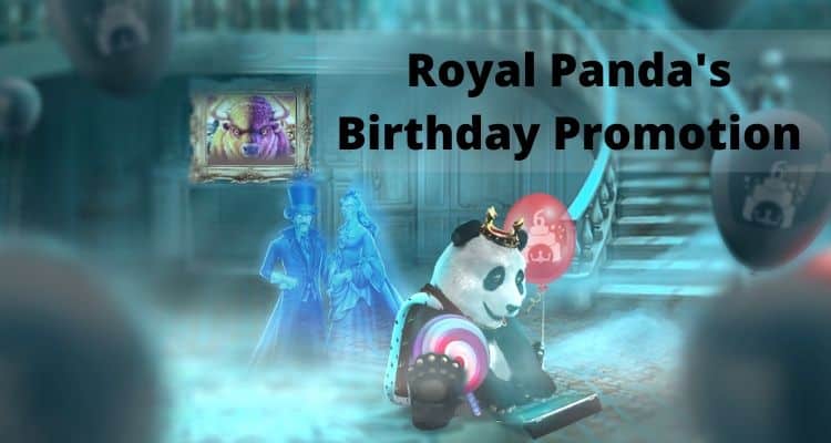 Screenshot of royal panda birthday promotion