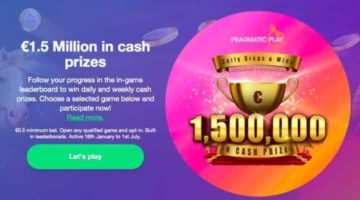screenshot of dreamz casino cash prize