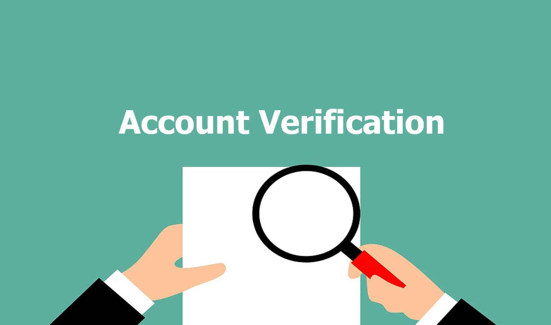 verify your account
