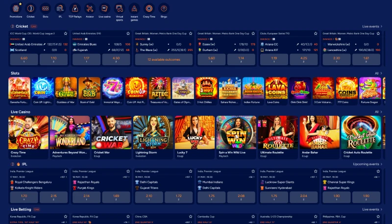 spinday casino homepage